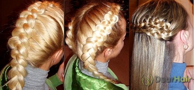 Плетение двух французских косичек Плетение двух французских косичек